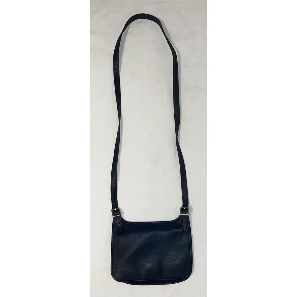 Vintage Coach 9132 Crossbody Shoulder Bag Purse Leather Navy Blue